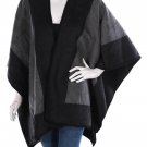 Woolrich grey black cardigan One size