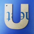Alphabet (U) Acrylic Blank 3"