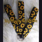Black Sunflower Wristlet