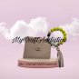 Card wallet bangle with silicone beads (pencil)