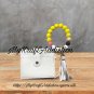 Card wallet bangle with silicone beads (pencil)