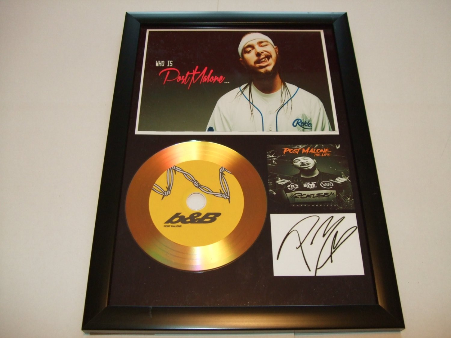 post malone   signed disc