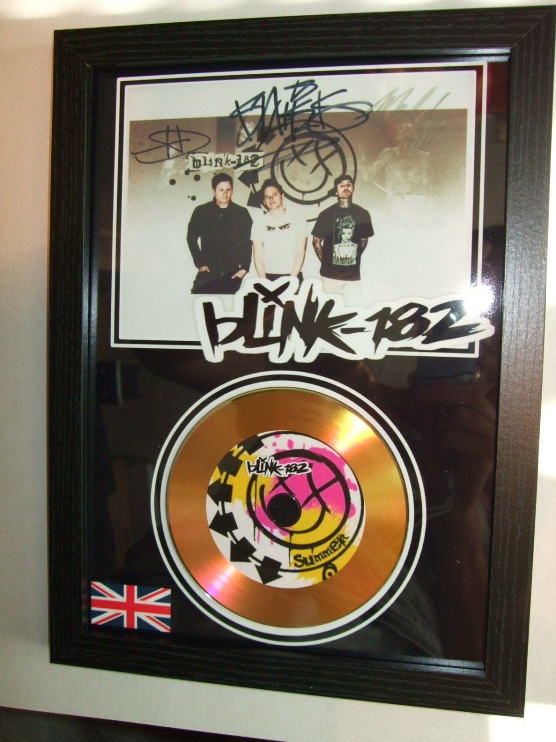 BLINK 182   signed disc