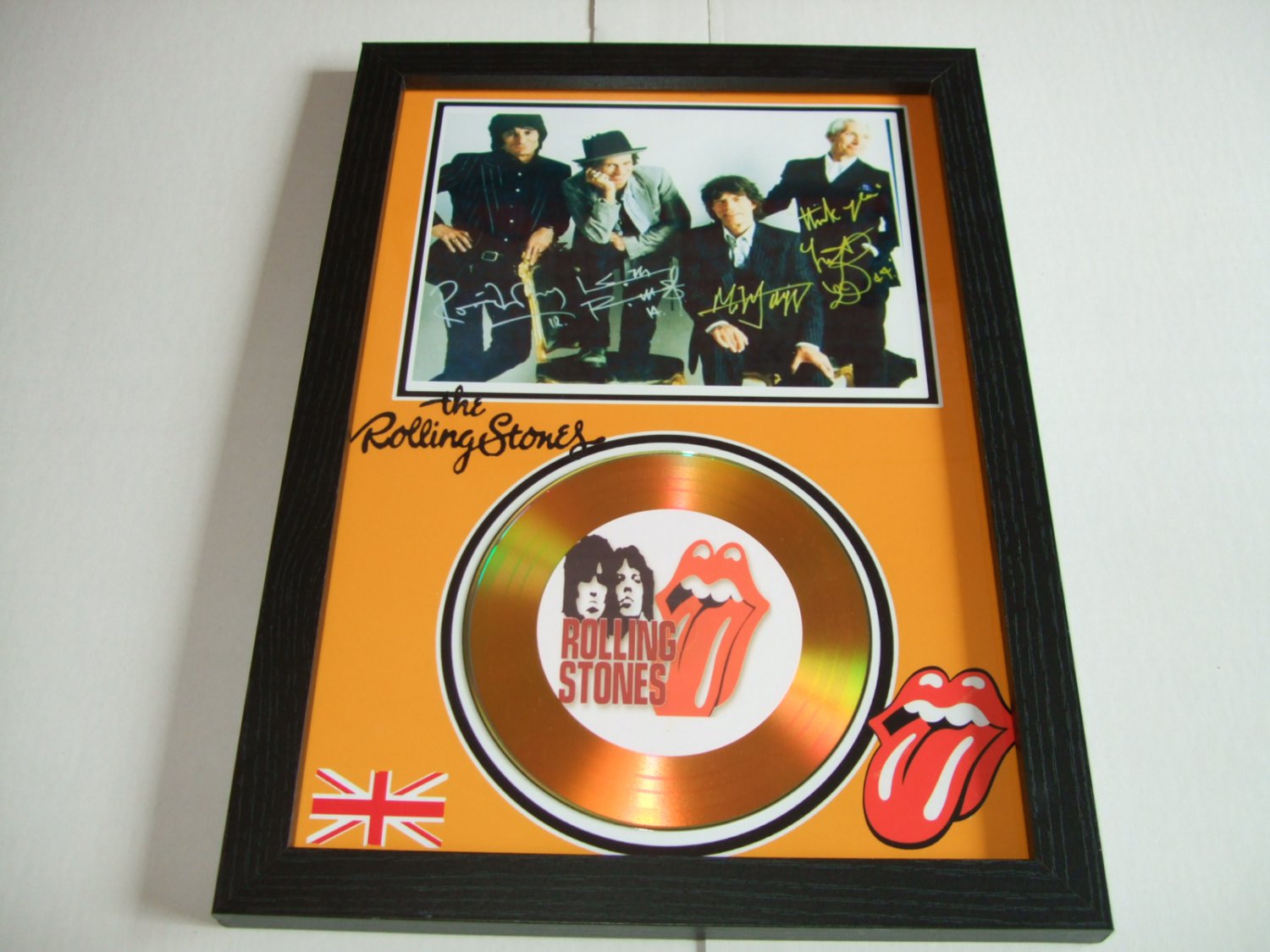 rolling stones  signed disc