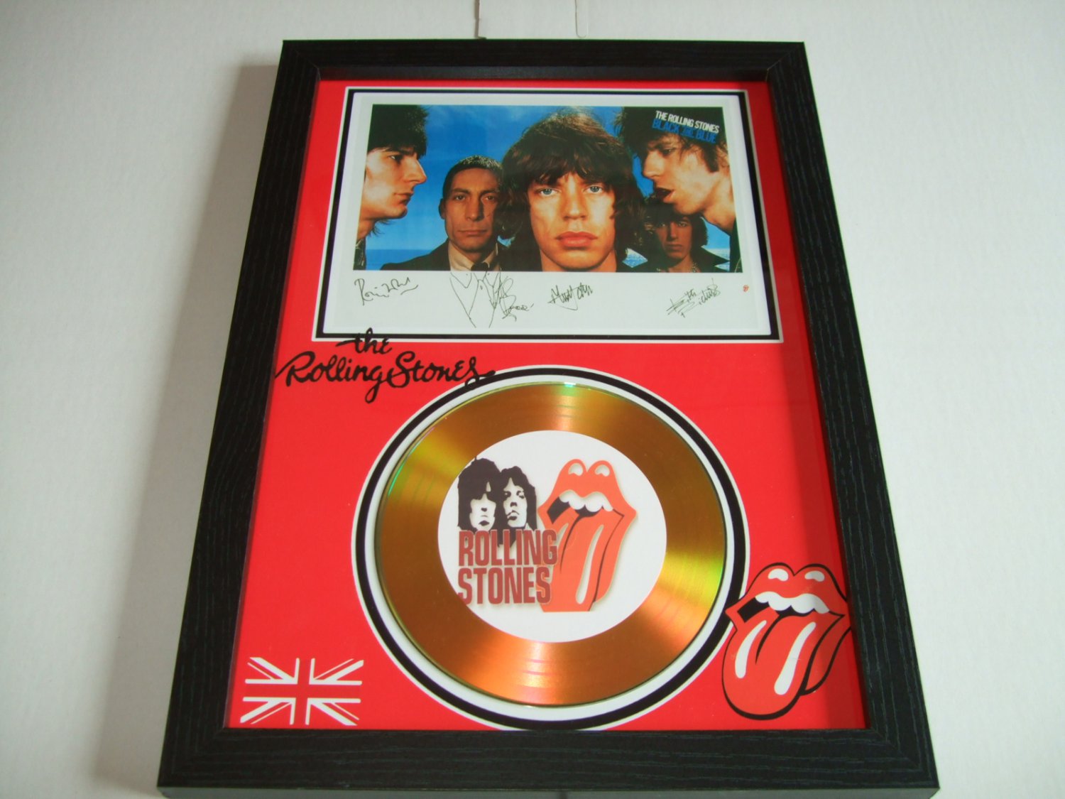 rolling stones  signed disc