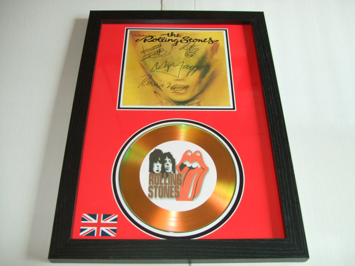 rolling stones  signed disc