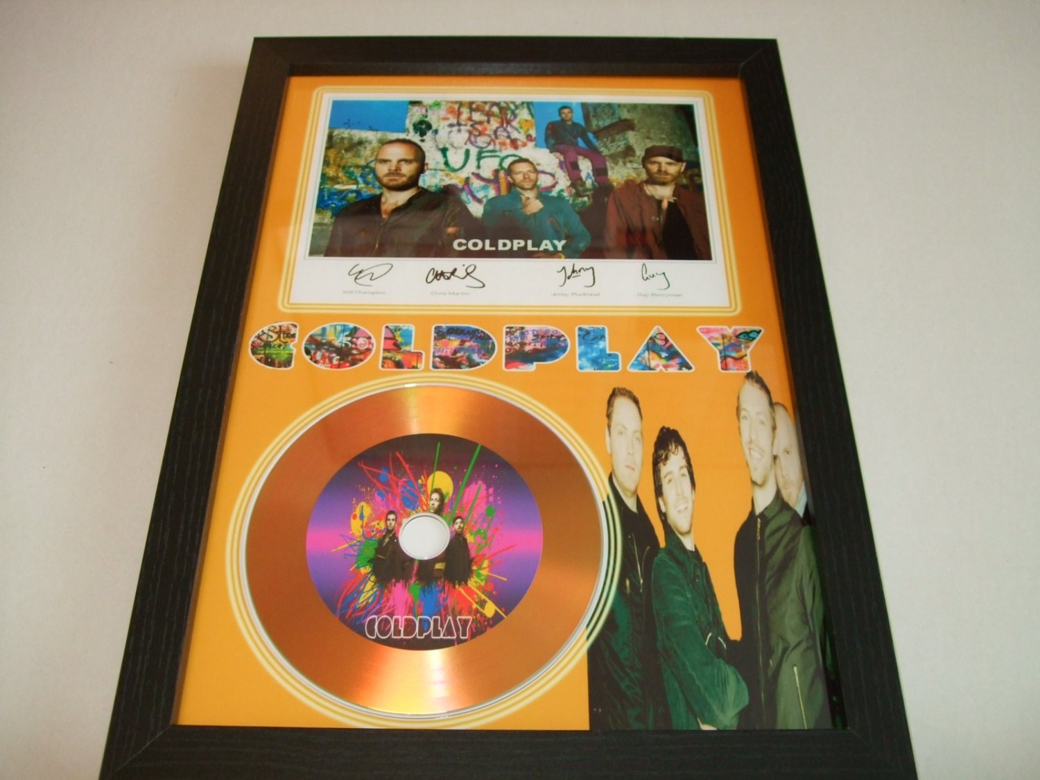 COLD PLAY    signed disc