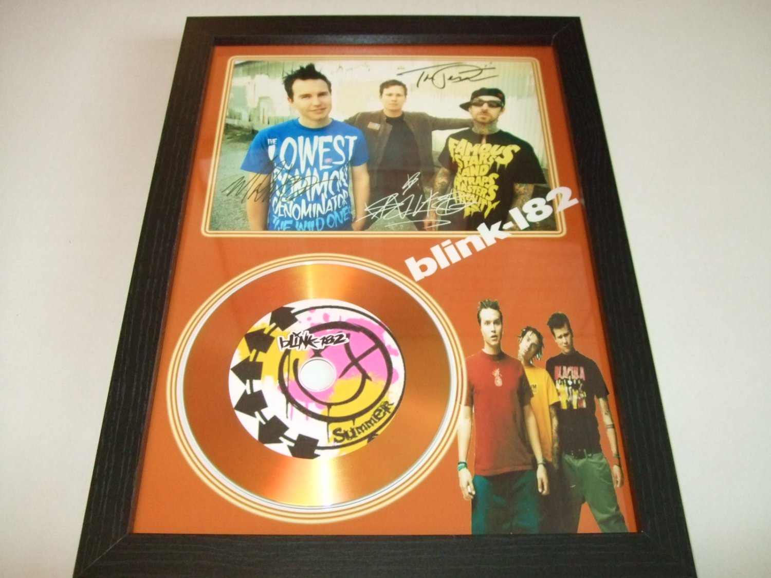 BLINK 182   signed disc