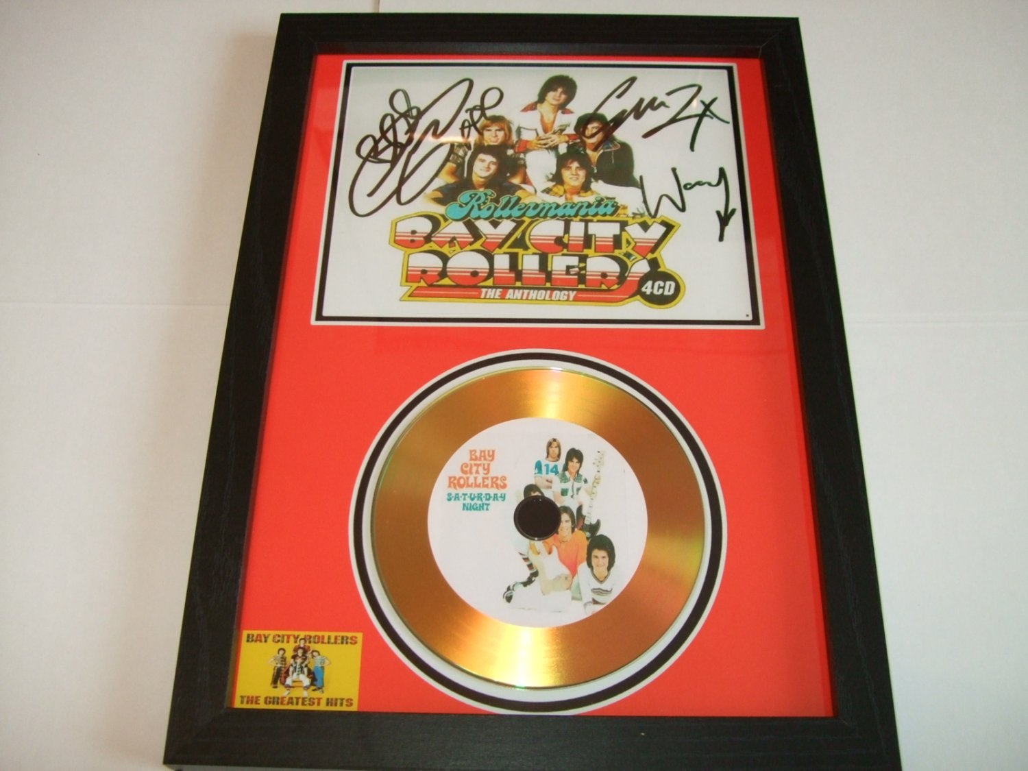 bay city rollers  signed disc