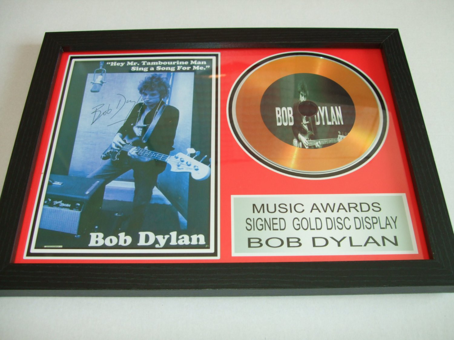bob dylan   signed disc