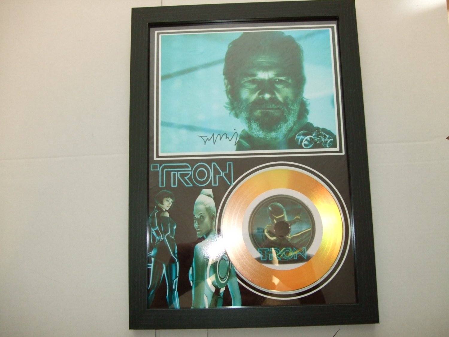 tron signed framed mount