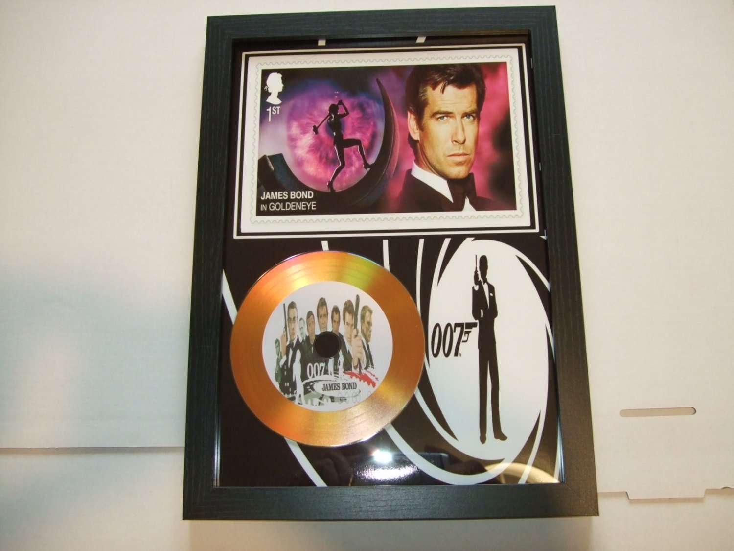 james bond  framed mount