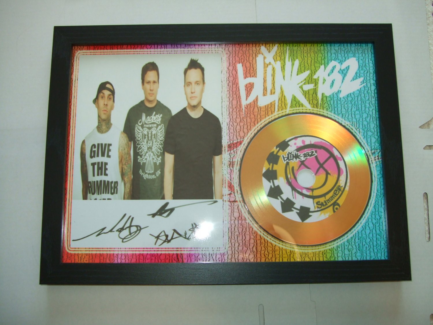 BLINK 182   signed disc
