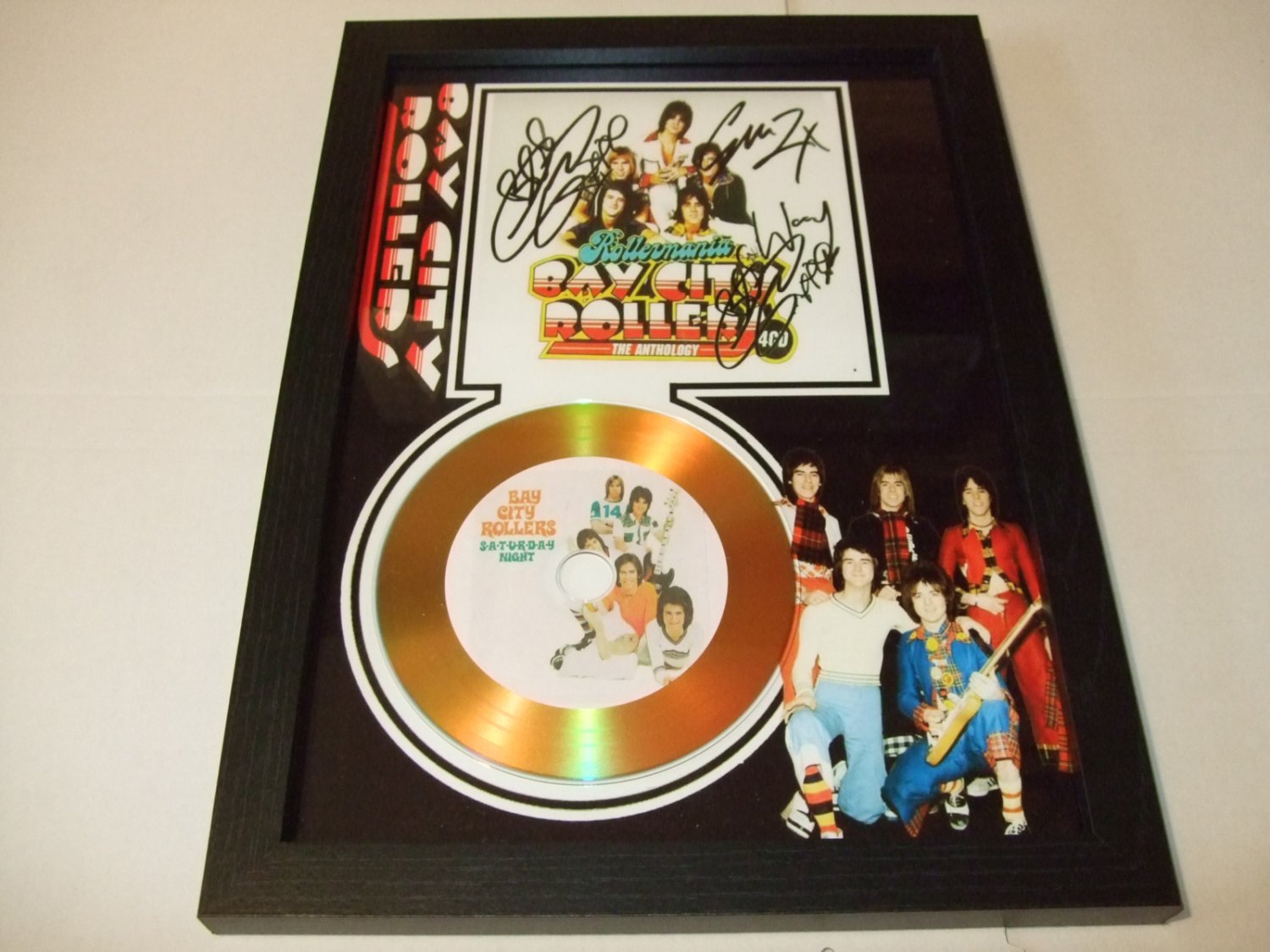 bay city rollers  signed disc