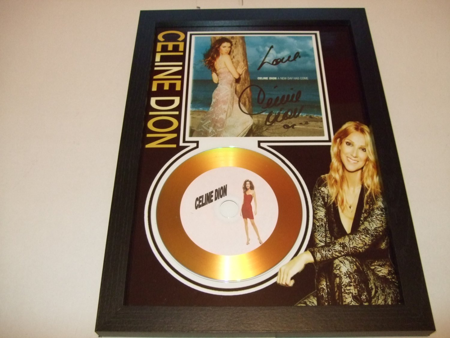 celine dion   signed disc