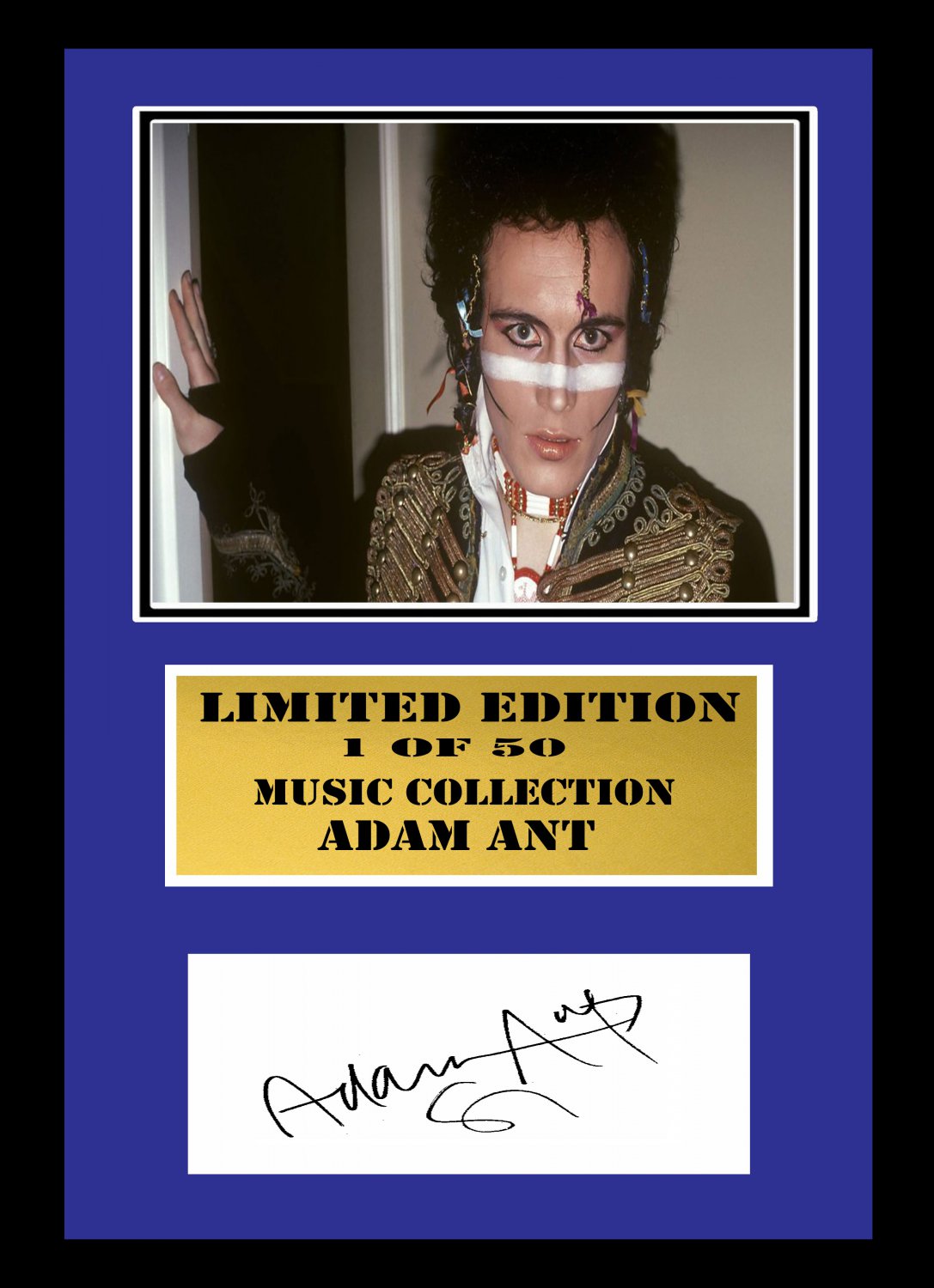 adam ant   signed disc