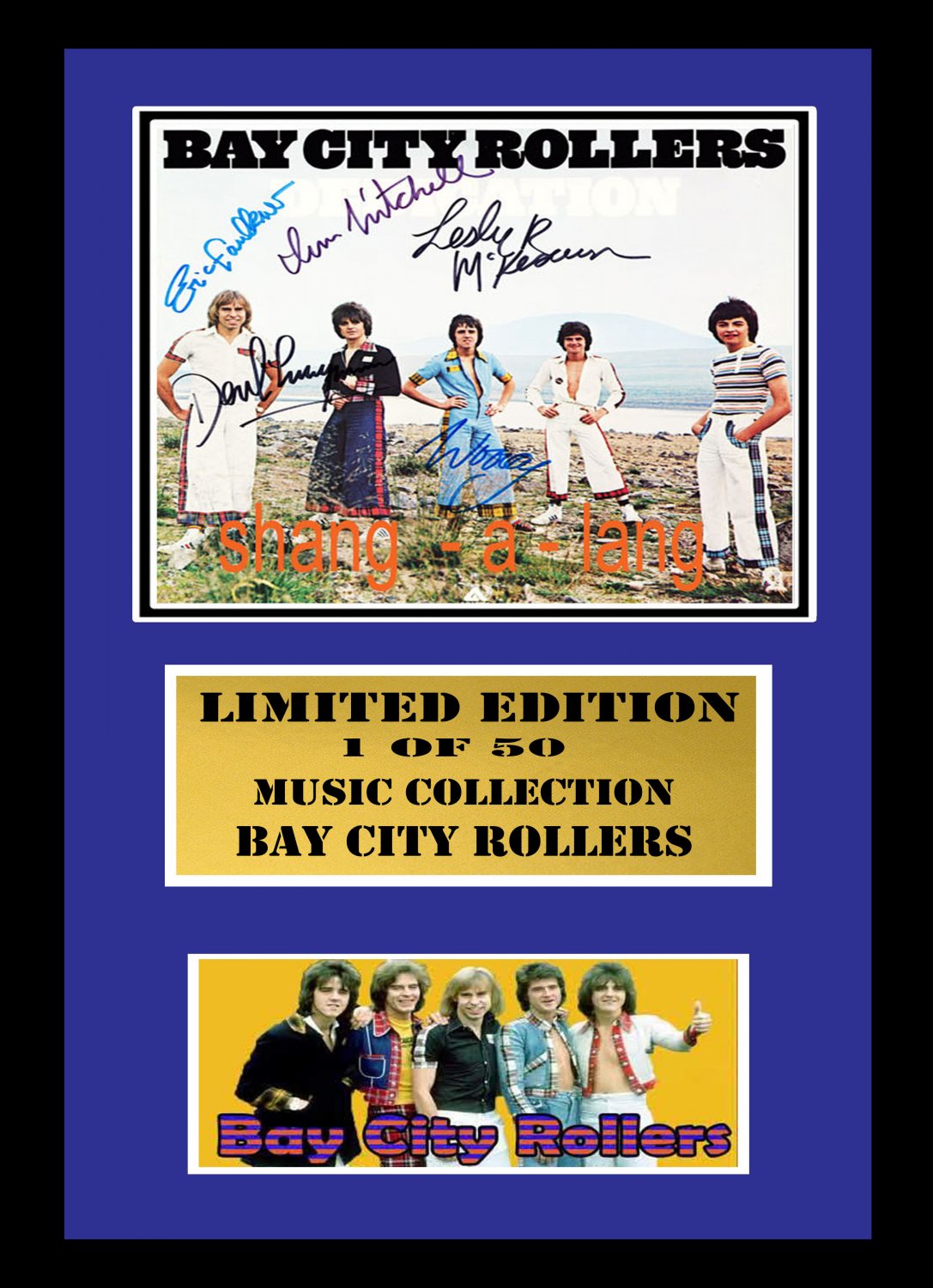 bay city rollers    signed disc