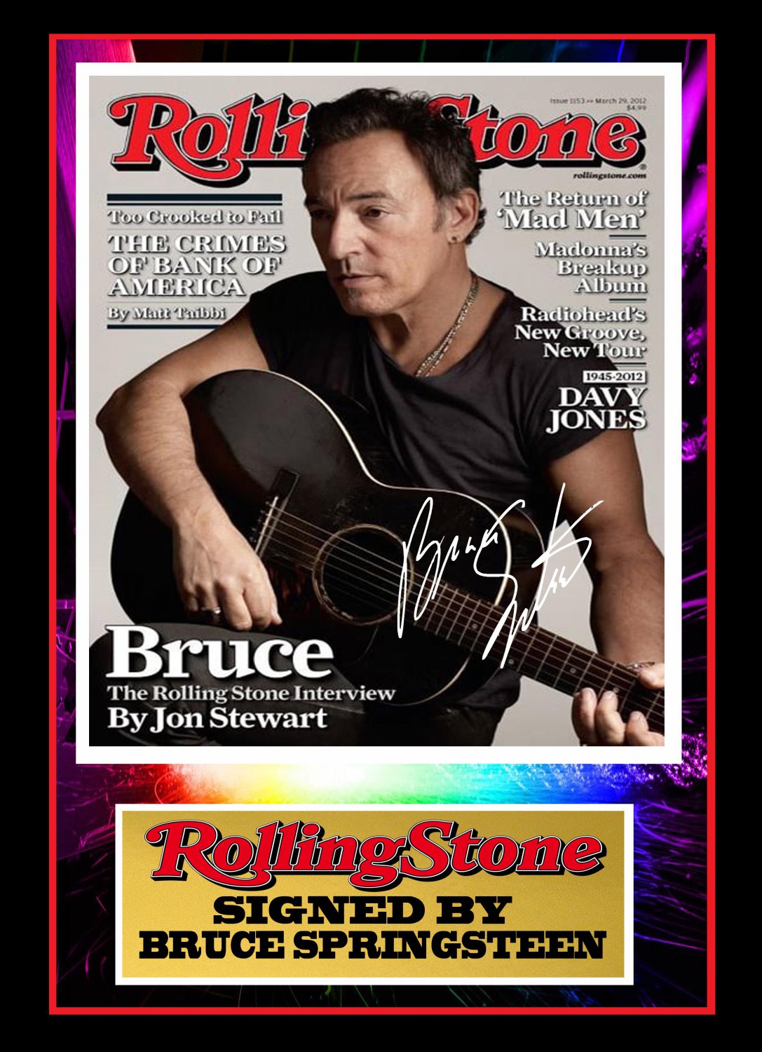 bruce springsteen   signed disc
