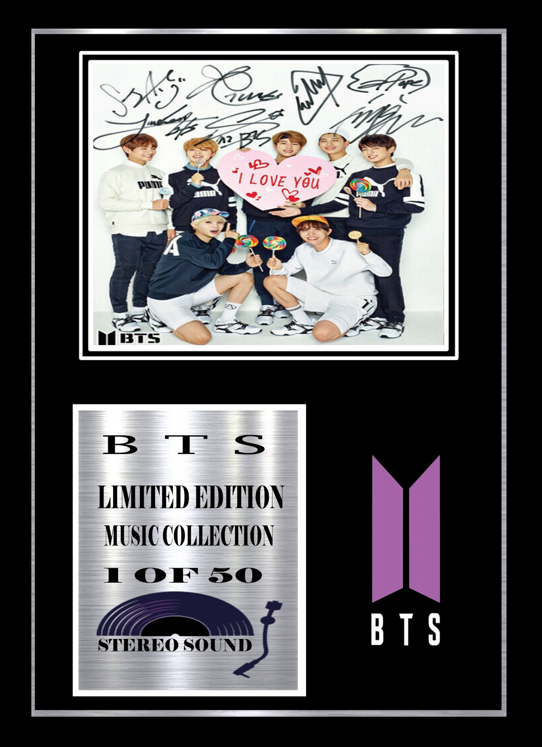 bts   signed disc