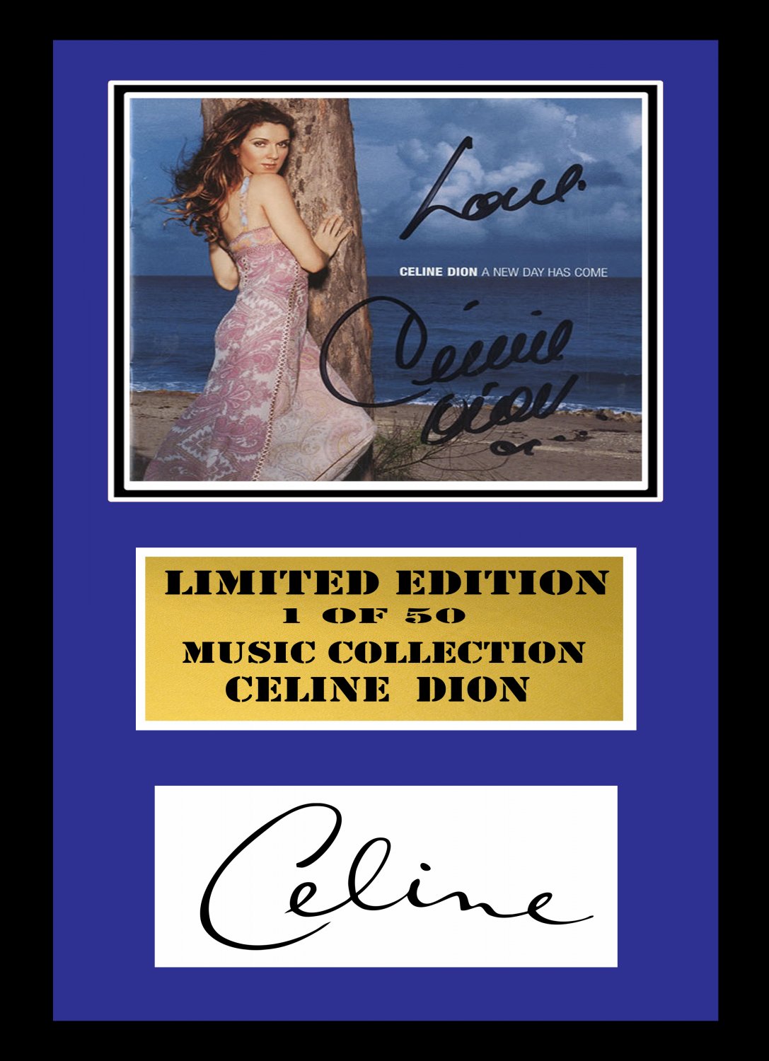 celine dion    signed disc