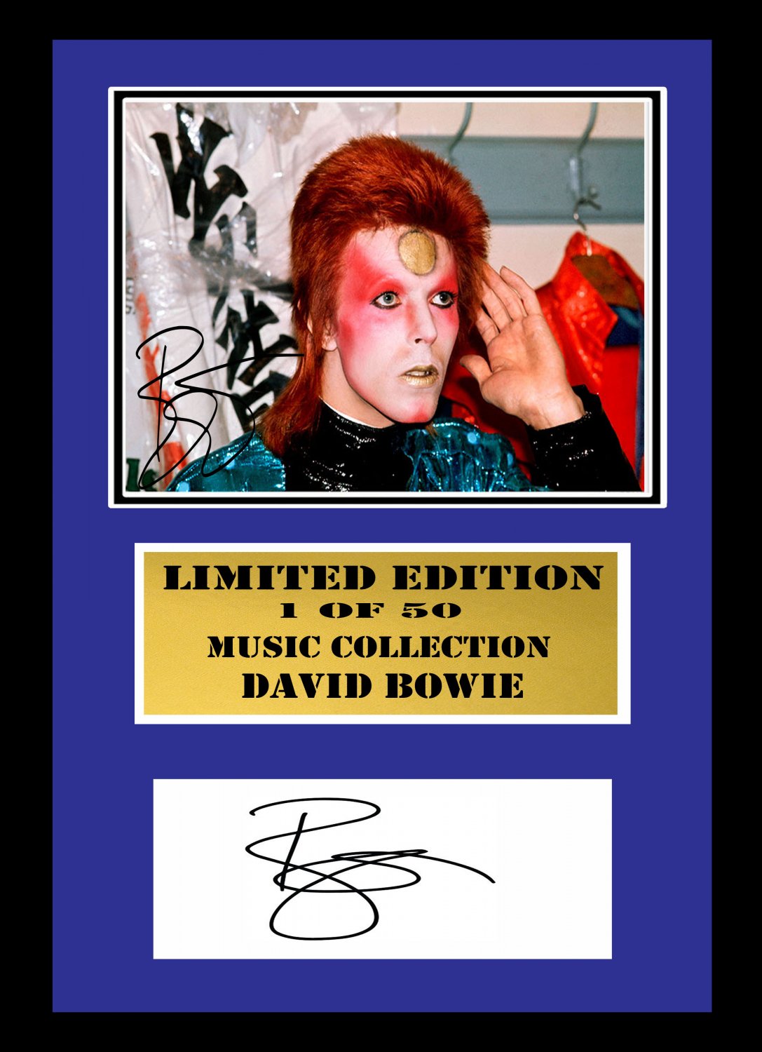 david bowie signed disc