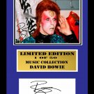 david bowie signed disc