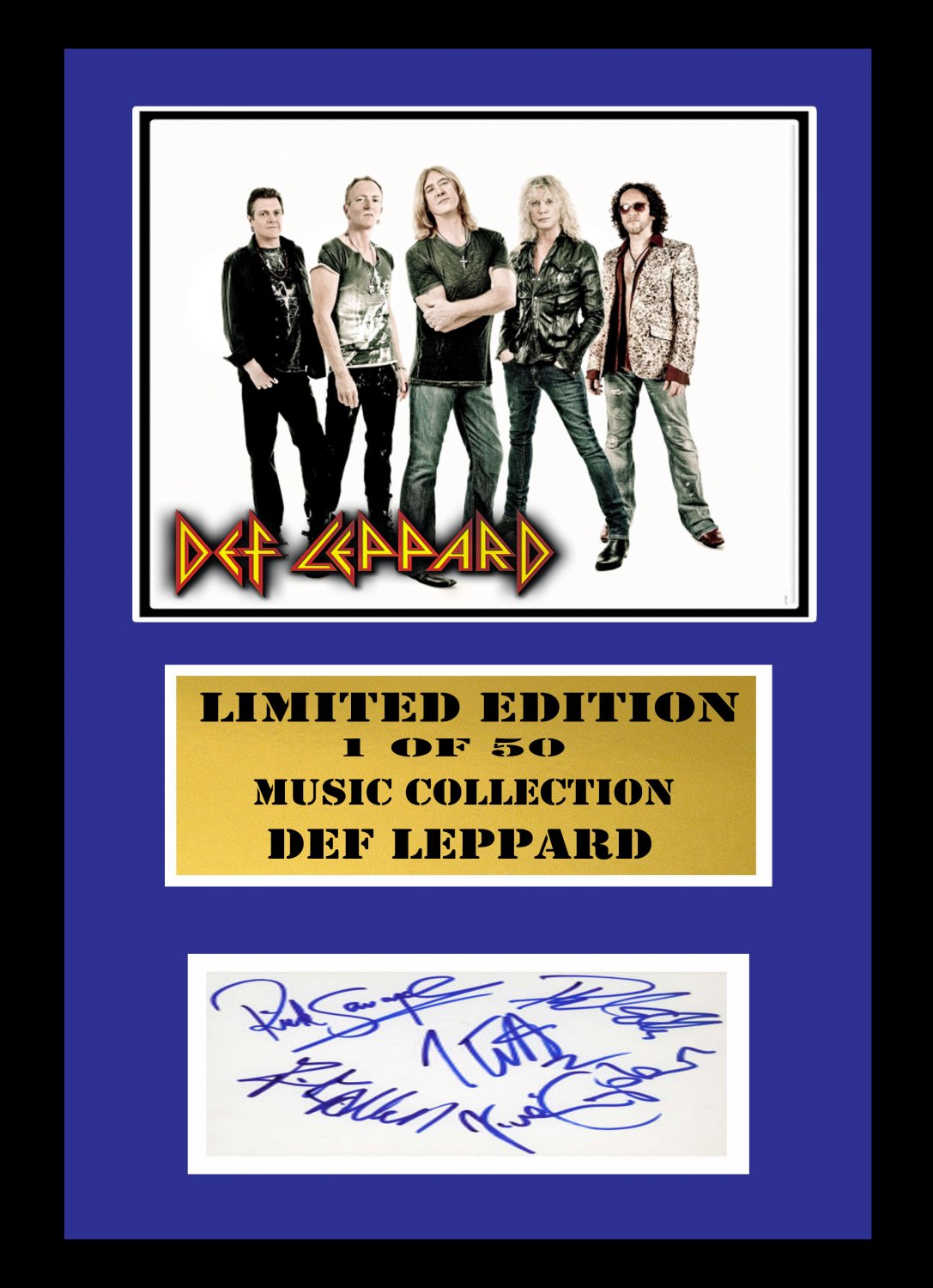 def leppard  signed disc
