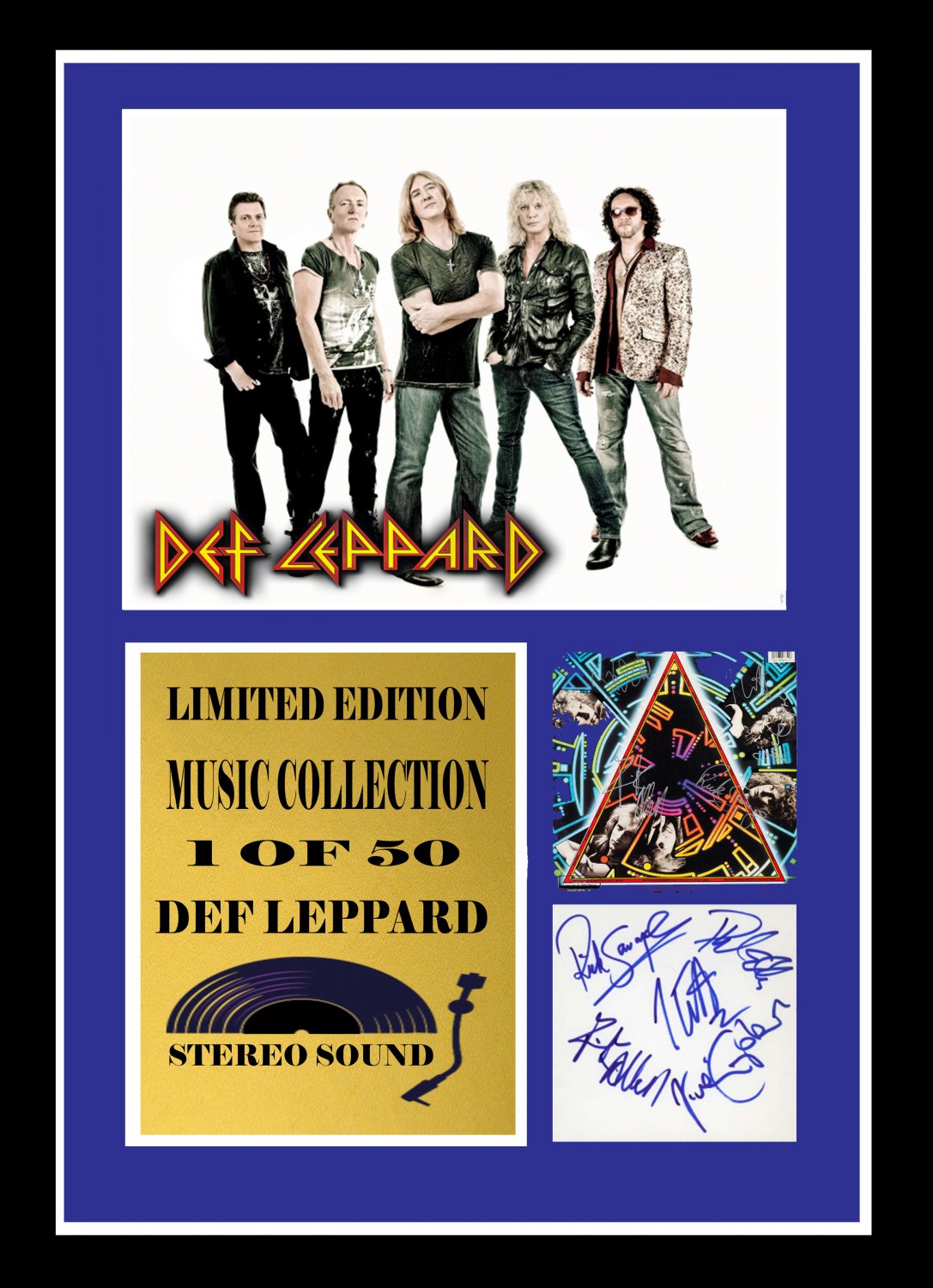 def leppard  signed disc