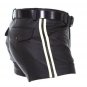 Mens Genuine Sheep Leather Boxer Shorts Soft Leather Party Shorts