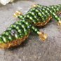 Crocodile keychain made with beads