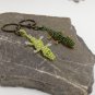Crocodile keychain made with beads