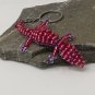 Big Crocodile keychain made with beads.