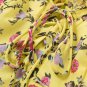 Simplee "Canary" Boho Floral Bardot Dress Sexy Lace-up Yellow Chiffon Mini Dress
