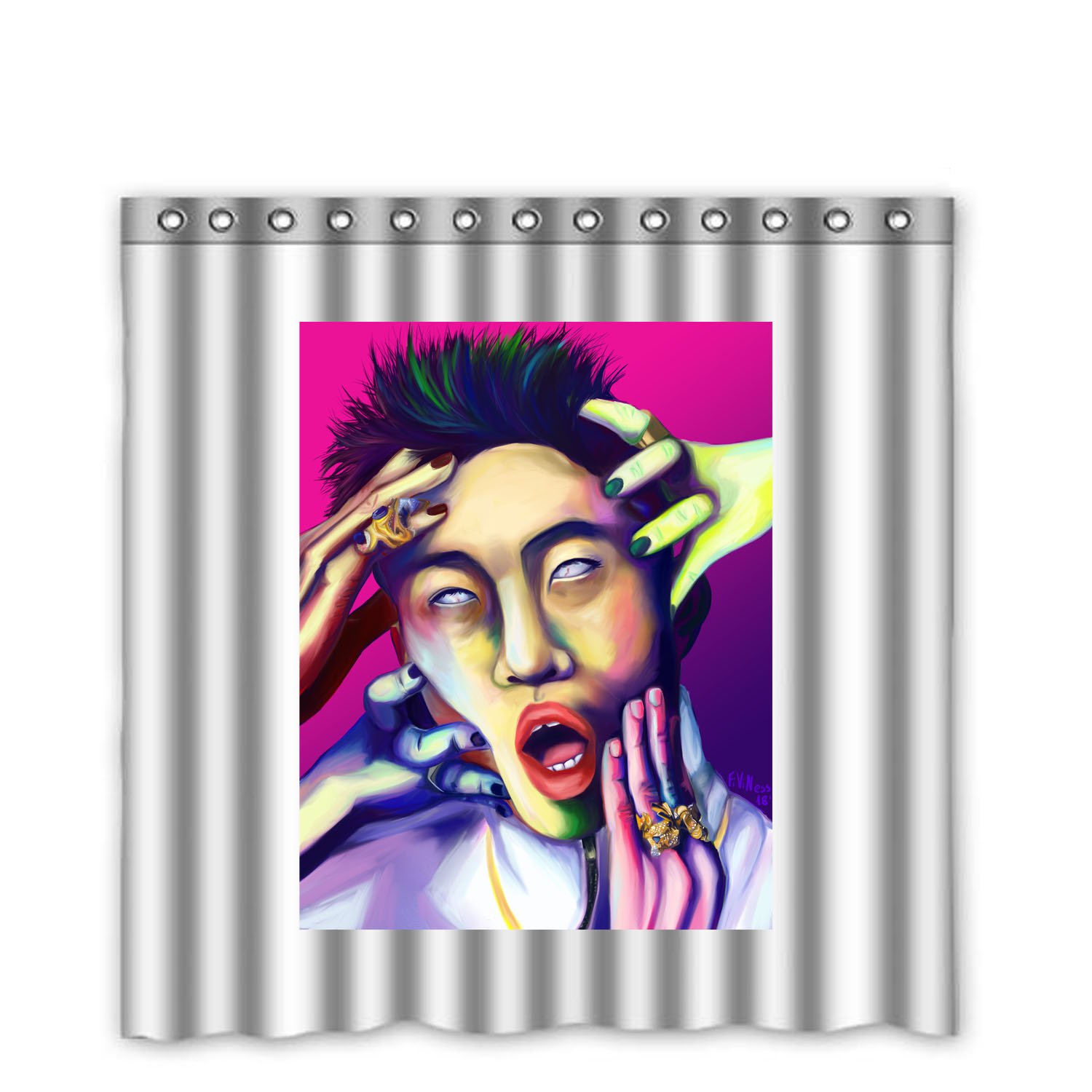 Rich Brian 88Rising Rapper Shower Curtain