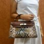 Women Python Leather Bag,Evening Tote Cross body Handbag Snake Skin Purse