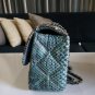 Real Python Snake Skin Smoke Leather Women Bag