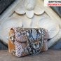 Medium Python Snakeskin Shoulder Handbag | Evening Leather Purse