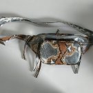 Genuine Python Hip Bag|Unisex Snake skin Waist Bag|Brown Sling Bag