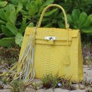 Genuine Python Women Kelly Leather Bag