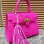Genuine Python Women Kelly Leather Bag