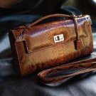 Authentic Leather Clutch Women Bag Python Snake Skin