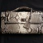 Authentic Leather Clutch Women Bag Python Snake Skin
