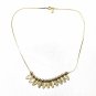 Park Lane Beaded Dangle Leaf Necklace Vintage Gold Tone Hang Tag 18" Jewelry