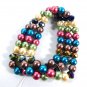NEW Triple Strand Multi Color Stretch Beaded Bracelet TRUE