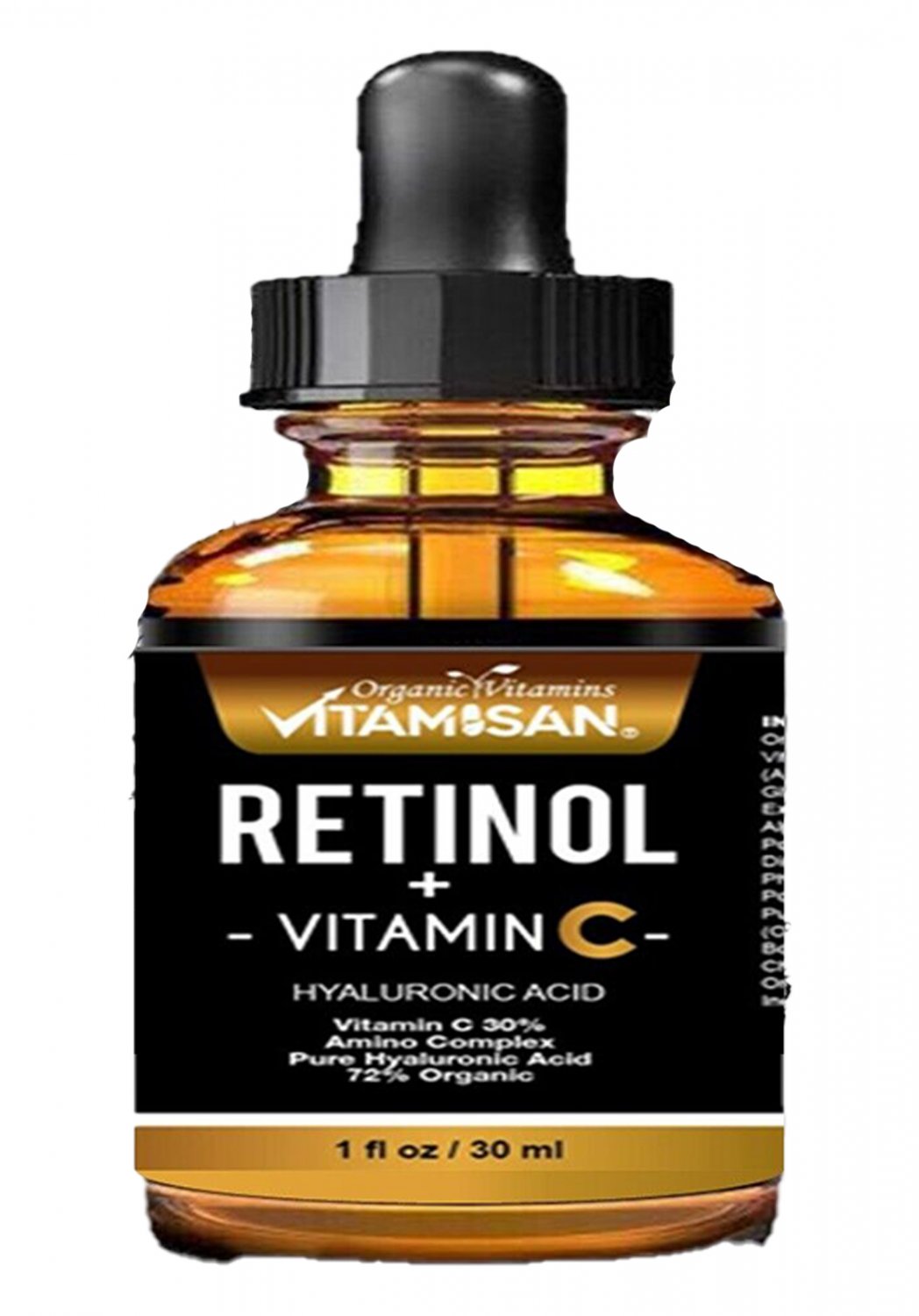 VITAMIN C SERUM 30 + E + RETINOL + HYALURONIC ACID (HA) Organic AntiAging