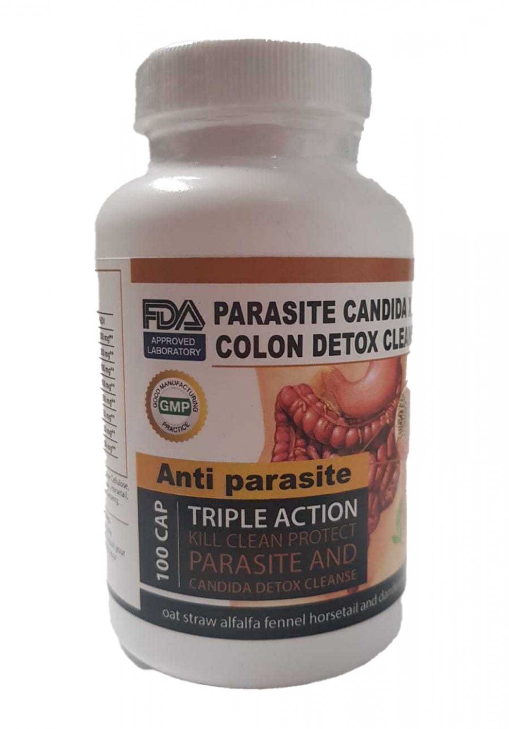 CANDIDA FUNGUS KILLER Fast CANDIDIASIS & Detox 100 CAPS ORIGINAL