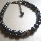 Handcrafted bracelet - Black Pearl Beauty