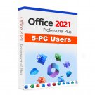 Microsoft Office 2021 Professional Plus genuine download with key for 5 PC