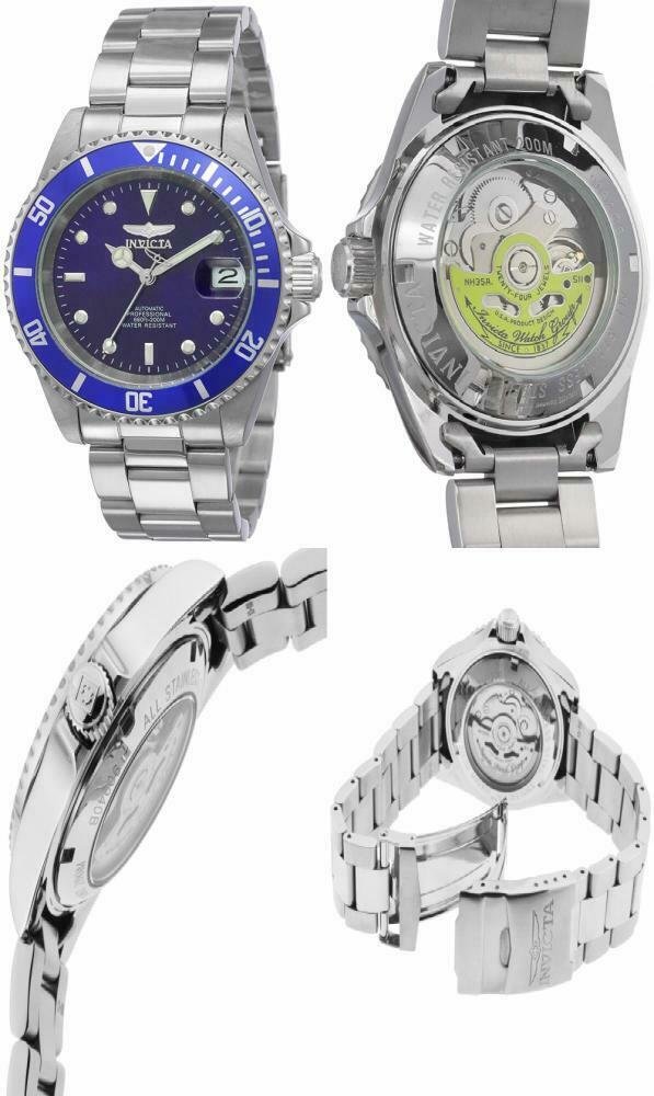 invicta men's pro diver stainless steel automatic watch