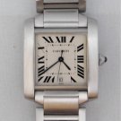 Cartier Tank Francaise 2302 Automatic SS W51002Q3 Mens Large....28mm